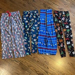 3 pair dachshund leggings & 1 pj pants